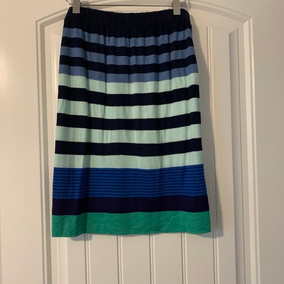 LOFT skirt in blue stripes - Picture 2 of 4